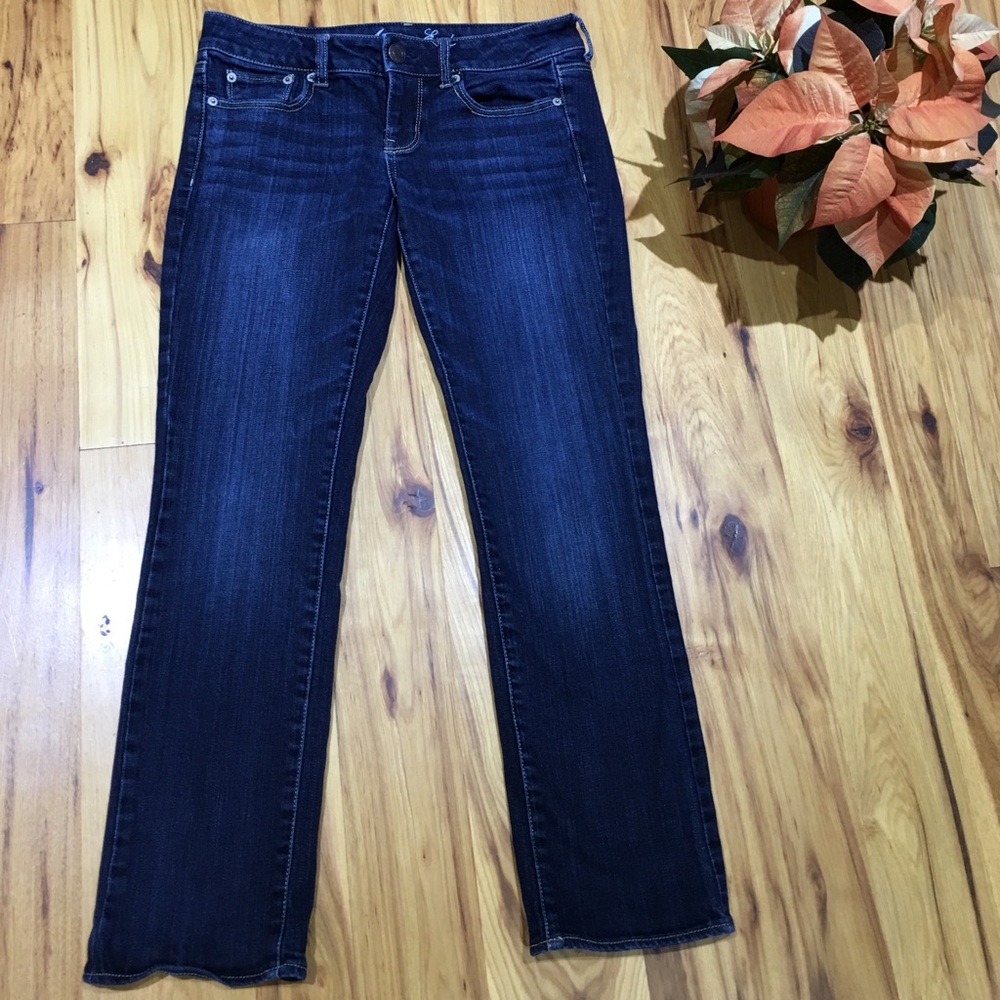 💫 AEO like new sz 4 dark wash jeans 💫